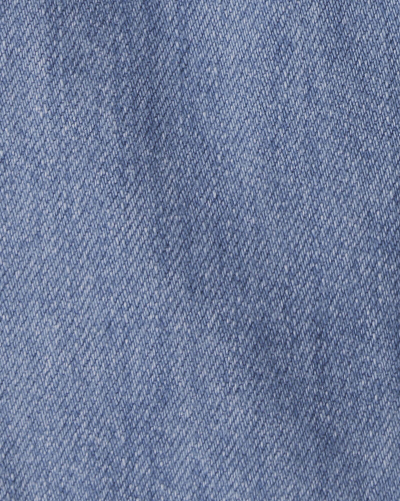 Baby Organic Cotton Denim Cargo Pants, image 5 of 6 slides