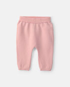 Baby Girl 2-Piece 'Hello Baby' Long-Sleeve Top & Pant Set - Pink, image 2 of 4 slides