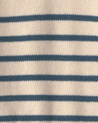 Baby 2-Piece Organic Cotton Knit Sweater & Pant Set in Stripes, image 3 of 4 slides