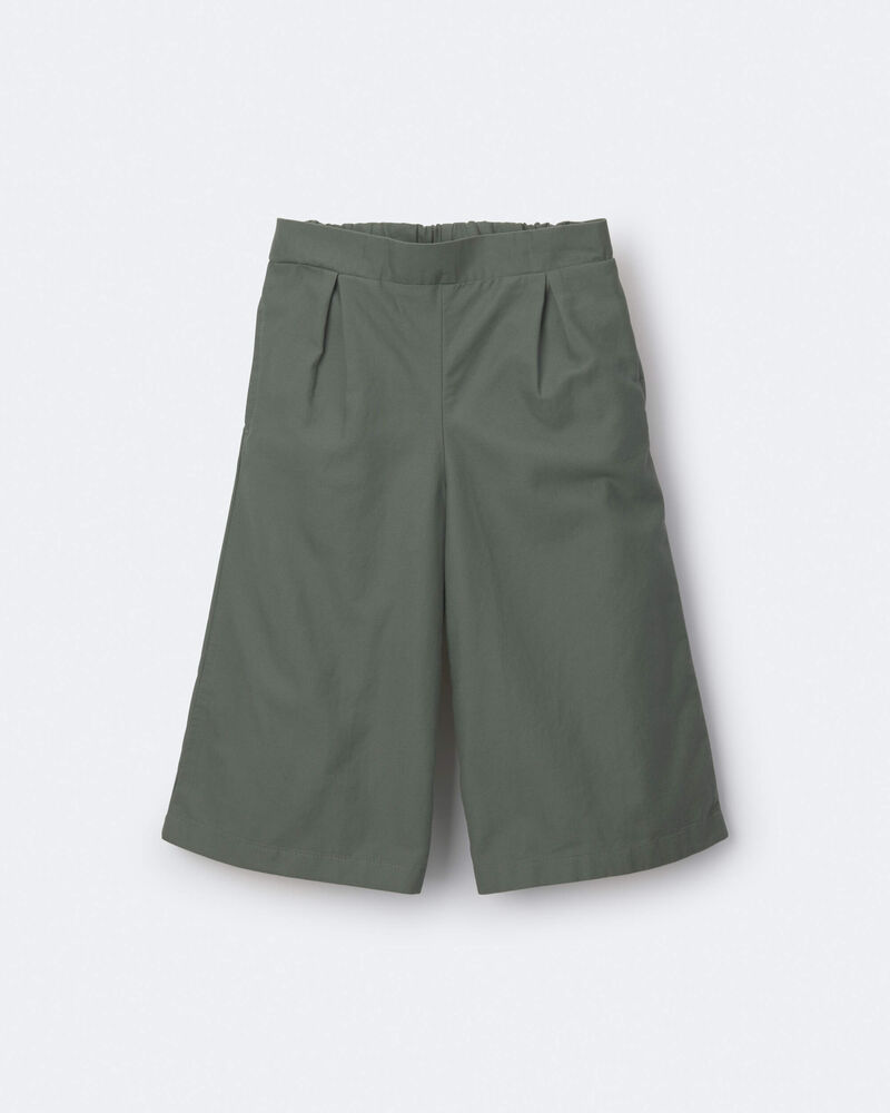 Tout-petit fille - Pantalon drap&eacute; &agrave; jambes larges - Vert olive, image 2 sur 7 diapositives