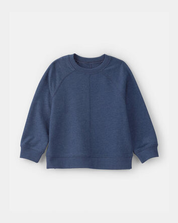 Toddler Boy French Terry Pullover Sweatshirt - Blue, 