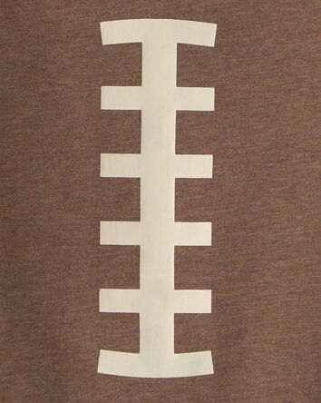 Baby Boy Football Long-Sleeve Graphic Bodysuit - Brown, 