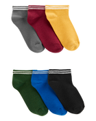 Kid 6-Pack Ankle Socks, image 1 of 2 slides