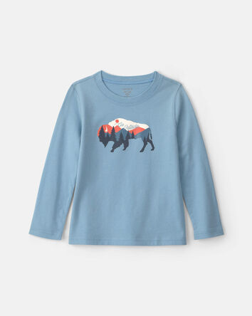 Toddler Boy Buffalo Long-Sleeve Graphic Tee - Blue, 