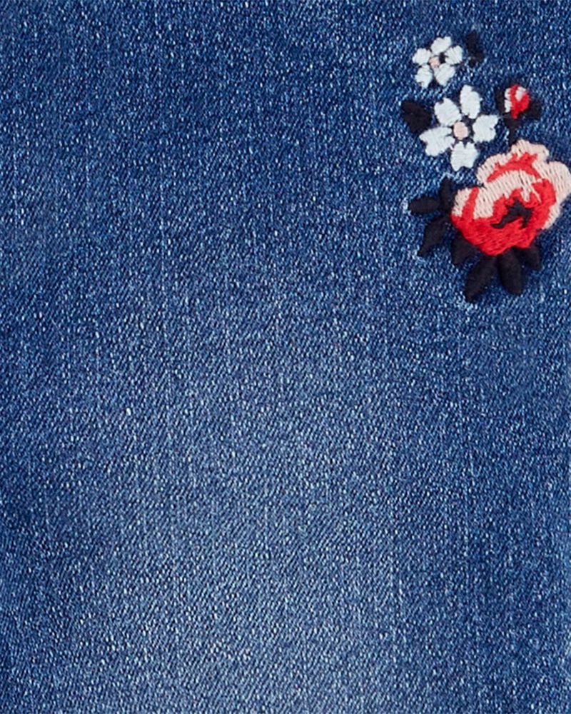 Toddler Girl Stretch Denim Overalls, image 4 of 6 slides