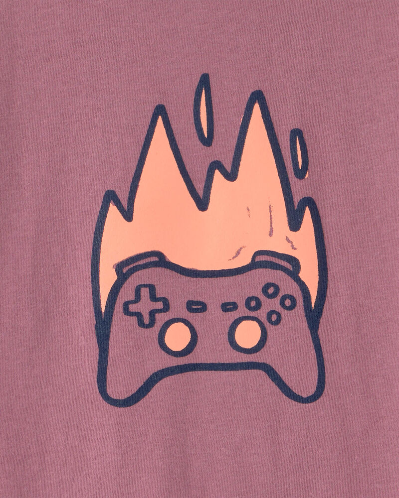 Boys Game Controller Graphic Tee - Red, image 2 of 3 slides
