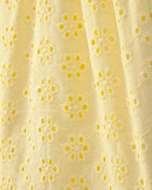 Filles - Short &agrave; motif ajour&eacute; - Jaune, image 3 sur 3 diapositives