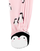 Baby 1-Piece Penguin Fleece Footie Pyjamas, image 3 of 5 slides
