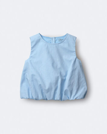 Tout-petit fille - Haut &agrave; ourlet bouffant - Bleu, 