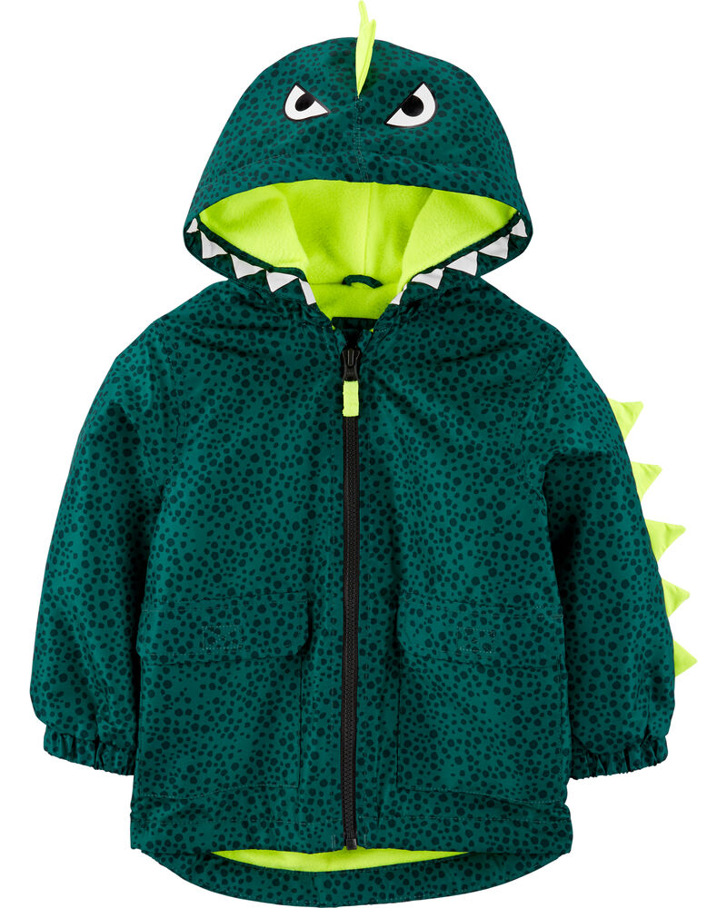 Dinosaur FleeceLined Rain Jacket