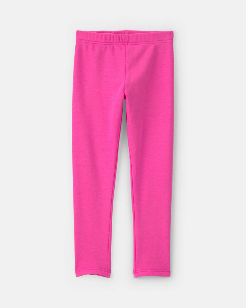 Filles - Legging extensible en molleton &ndash; Rose, image 1 sur 4 diapositives
