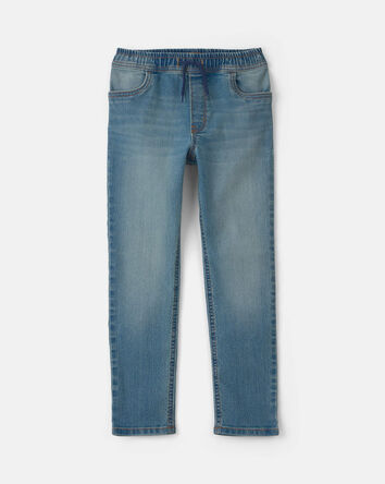Gar&ccedil;ons - Jean en denim &agrave; jambe droite - D&eacute;lav&eacute; moyen, 