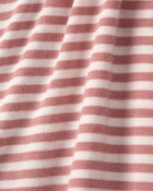 Toddler Girl 1-Piece Striped PurelySoft Footie Pyjamas, image 2 of 4 slides