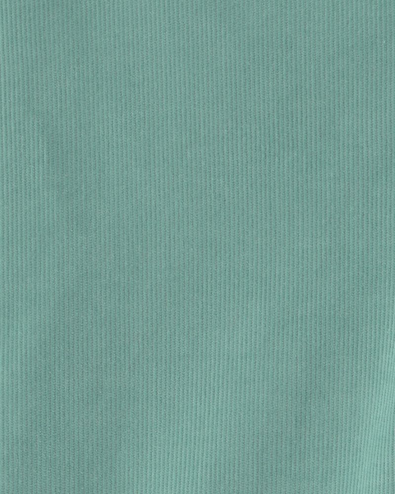 Filles - Pantalon en velours c&ocirc;tel&eacute; &agrave; jambe large - Vert, image 3 sur 3 diapositives