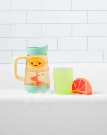 Tub-to-Table Café Swirl & Splash Lemonade Bath Toy Set, 