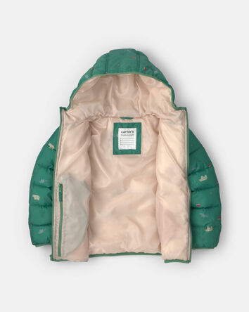 Boys Midweight Packable Puffer- Green
, 
