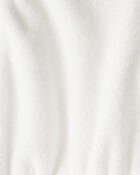 Baby Girl Hooded Terry Cloth Swim Cover-Up Dress - White, image 2 of 3 slides