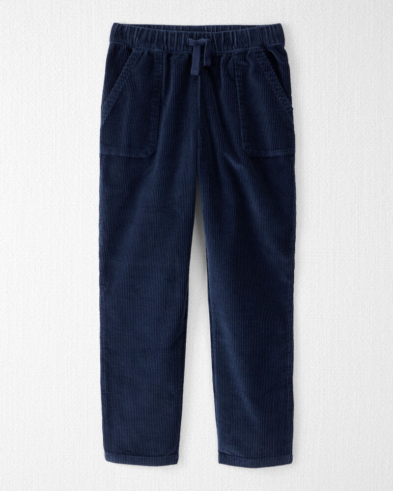 Kid Organic Cotton Corduroy Drawstring Pants, image 1 of 5 slides