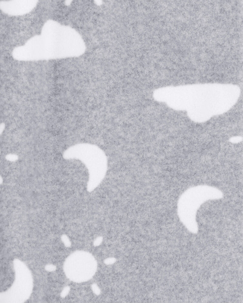 Baby Clouds 2-Way Zip Fleece Sleep Bag, image 2 of 4 slides