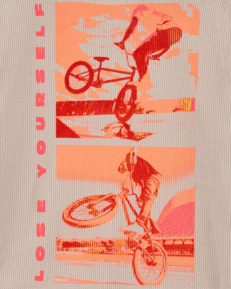 Kid BMX Bike Thermal Graphic Tee, image 5 of 6 slides