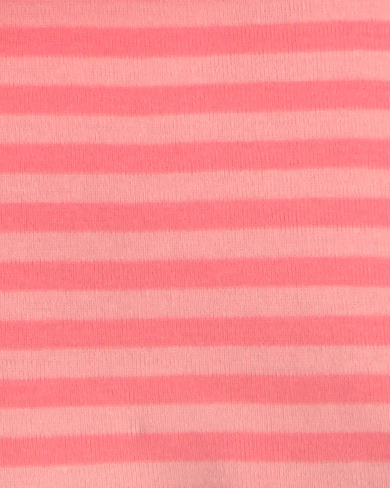 Girls Fruit 100% Cotton Short-Sleeve Snug Fit 4-Piece pyjama Set - Pink, image 3 of 5 slides