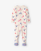 Toddler Girl 1-Piece Monster DreamPlush Snug Fit Footed Pyjama - Cream, image 1 of 8 slides