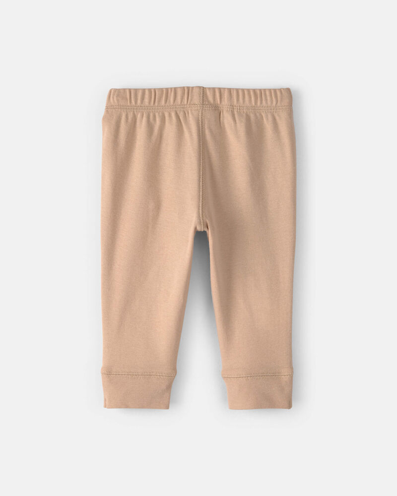 Baby 4-Pack Pull-On Pants - Grey/Ivory/Tan, image 2 of 7 slides