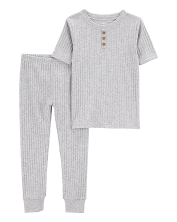 Toddler 2-Piece Ribbed Cotton Blend Pyjamas, 
