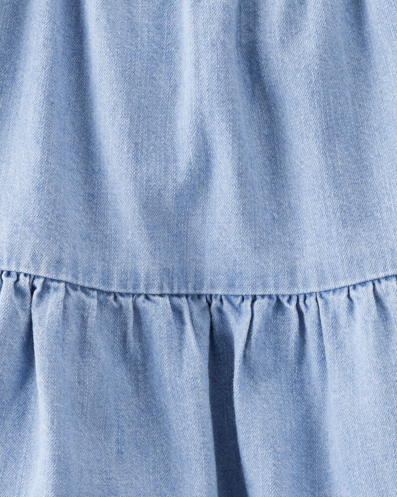 Toddler Organic Cotton Chambray Dress, image 4 of 4 slides