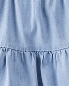 Toddler Organic Cotton Chambray Dress, image 4 of 4 slides