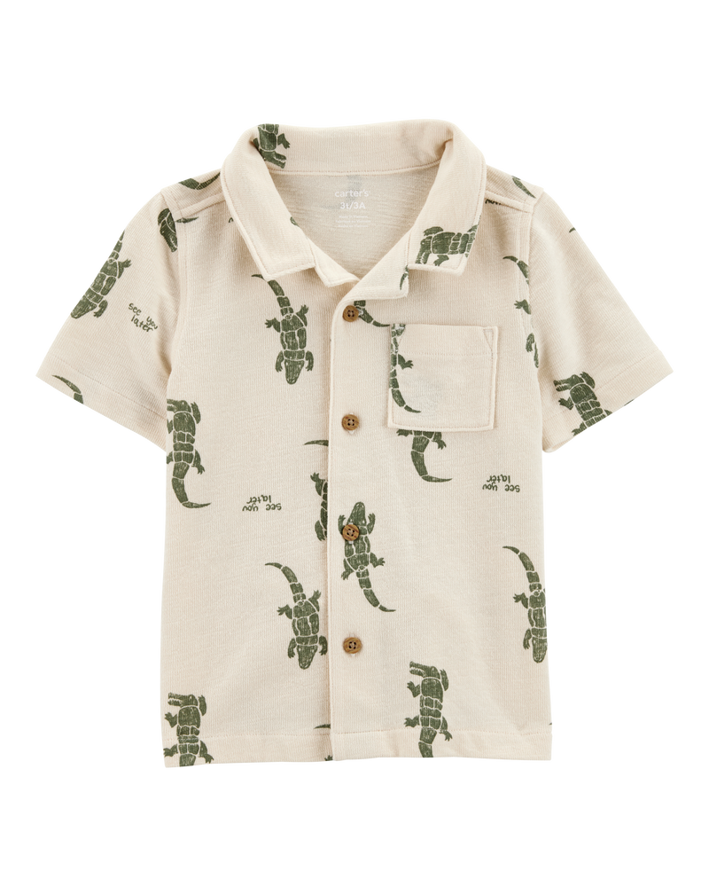 Enfant en bas âge Chemise boutonnée à alligator, image 1 sur 3 diapositives