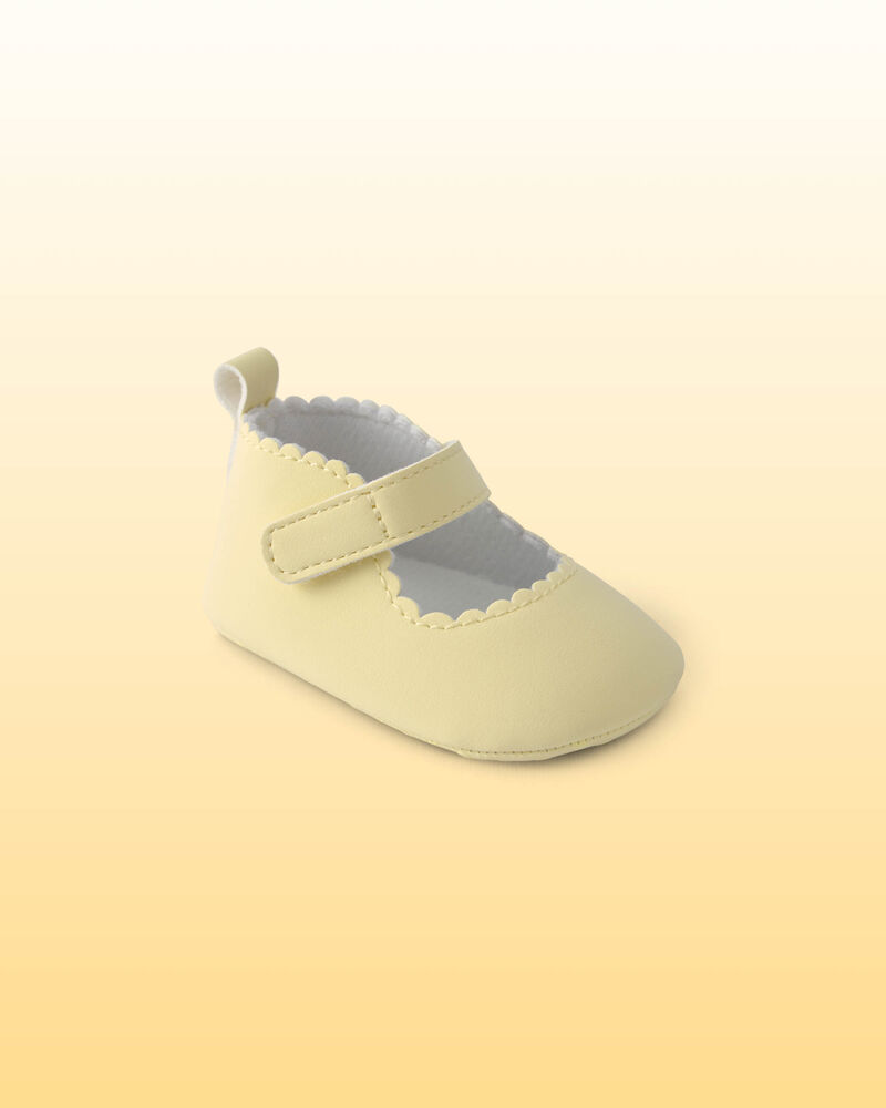 Baby Girl Disney&copy; Winnie the Pooh Scalloped Casual Shoes - Yellow, image 1 of 6 slides