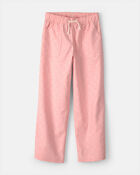 Filles - Pantalon &agrave; enfiler &agrave; motif g&eacute;om&eacute;trique &ndash; Rose, image 1 sur 3 diapositives