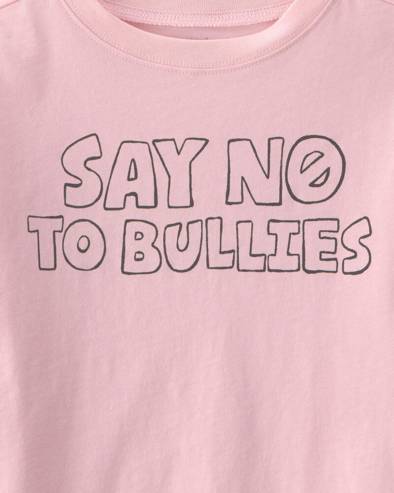 Kids Anti Bullies Graphic Tee- Pink, image 2 of 2 slides