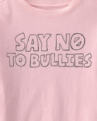 Kids Anti Bullies Graphic Tee- Pink, image 2 of 2 slides