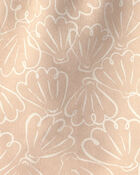 Filles - Short en jersey bouclette &agrave; motif de coquillage - Beige, image 3 sur 3 diapositives