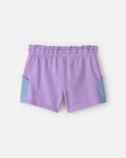 Tout-petit fille - Short en jersey bouclette - Mauve/Bleu, image 2 sur 5 diapositives