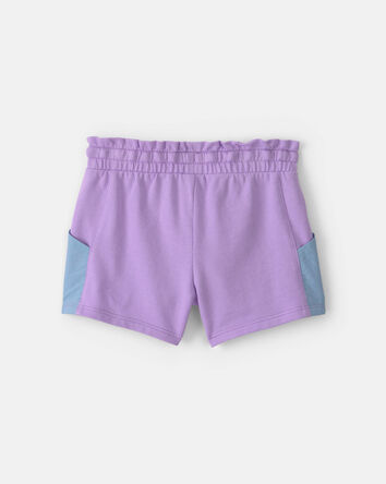 Toddler Girl French Terry Shorts - Purple/Blue, 