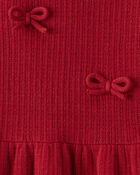 Girls Organic Cotton Sweater Knit Dress, image 4 of 5 slides