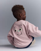 Toddler Emotions Wide-Arm Sweatshirt - Rose, image 4 of 7 slides