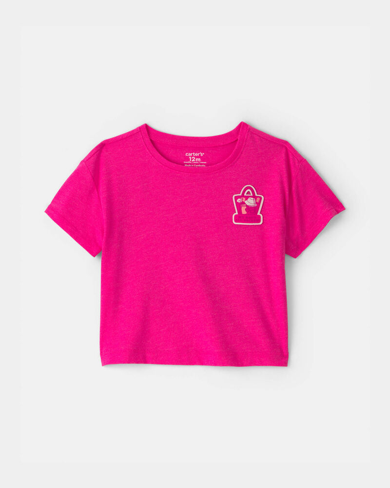 B&eacute;b&eacute; fille - T-shirts &agrave; imprim&eacute; &laquo;My Bag&rsquo;s All Packed&raquo; - Rose, image 1 sur 4 diapositives