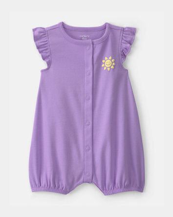 Baby Girl Sunshine Romper - Purple, 
