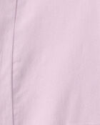 Girls Teddy Fleece Denim Barrel Jeans - Purple, image 4 of 5 slides
