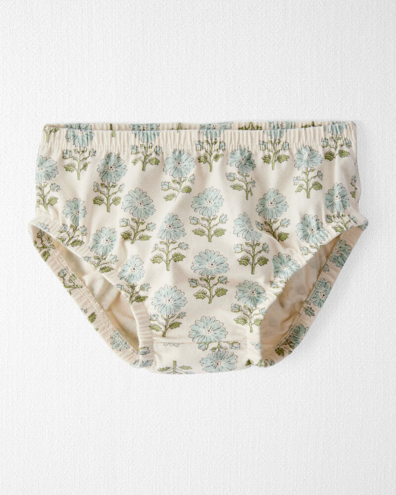 Bébé Robe en coton biologique à motifs de fleurs, image 3 sur 6 diapositives
