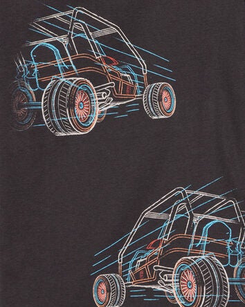 Kid 4-Piece Race Car 100% Snug Fit Cotton Pyjamas, 