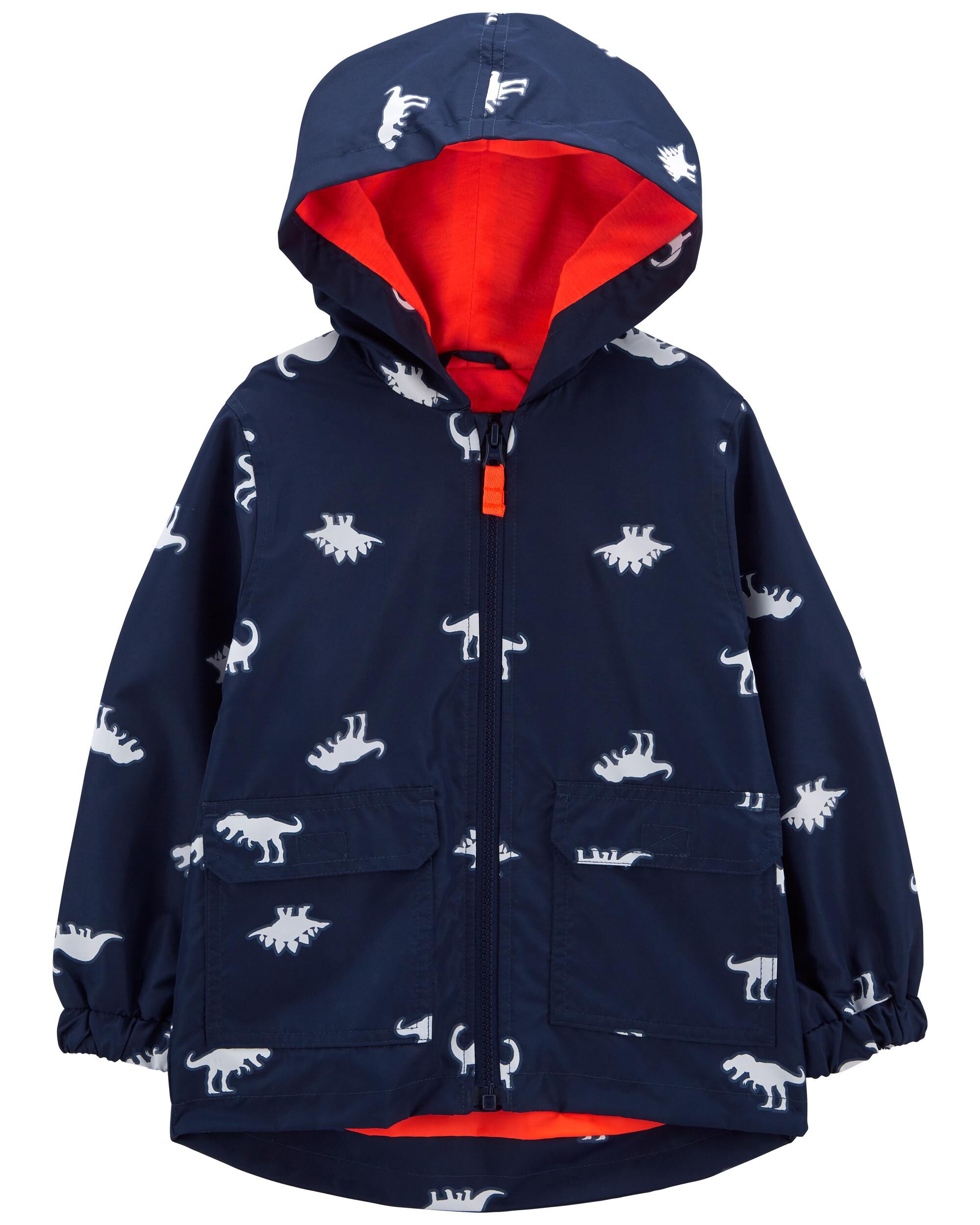 Navy Colour Changing Dino Rain Jacket Carter s Oshkosh Canada
