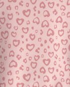 Girls Girls' Leopard Fleece Pullover Sweatshirt - Pink, image 2 of 3 slides