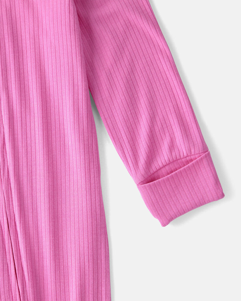 B&eacute;b&eacute; fille - Grenouill&egrave;re ajust&eacute;e &agrave; fermeture &agrave; glissi&egrave;re &agrave; deux sens PurelySoft - Rose, image 3 sur 7 diapositives