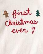 Baby 2-Piece My First Christmas Long-Sleeve Bodysuit & Pant Set - Cream/Green, image 5 of 7 slides