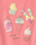 Toddler Girl Ice Cream Graphic Tee - Coral, image 2 of 3 slides